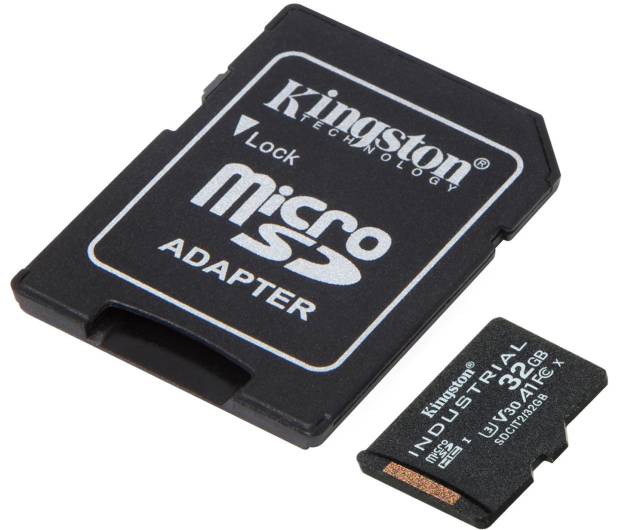 KINGSTON microSD klasy przemysłowej 32GB, 100/80MB/s + Adapter - 675819 - zdjęcie 2